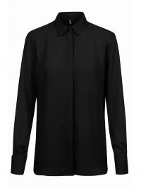 Chiffon Bluse Schwarz